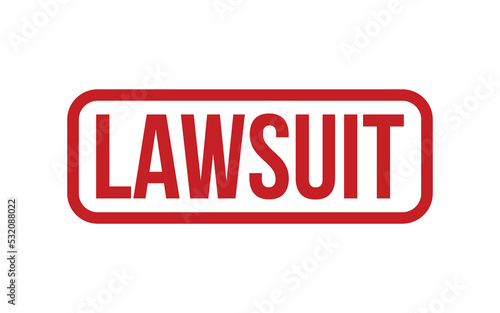Lawsuit Rubber Stamp Seal Vector
