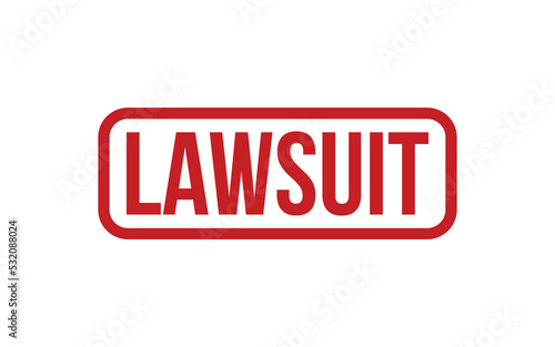 Lawsuit Rubber Stamp Seal Vector