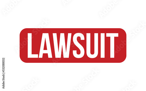 Lawsuit Rubber Stamp Seal Vector