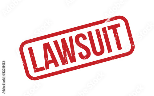 Lawsuit Rubber Stamp Seal Vector