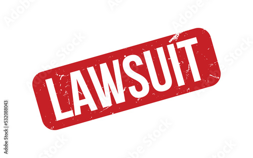 Lawsuit Rubber Stamp Seal Vector