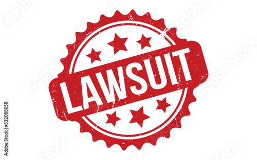 Lawsuit Rubber Stamp Seal Vector