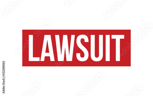 Lawsuit Rubber Stamp Seal Vector