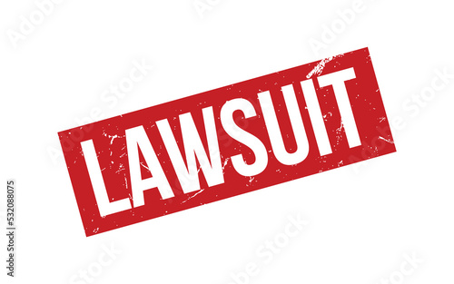 Lawsuit Rubber Stamp Seal Vector