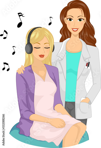 Girl Music Therapist Patien...