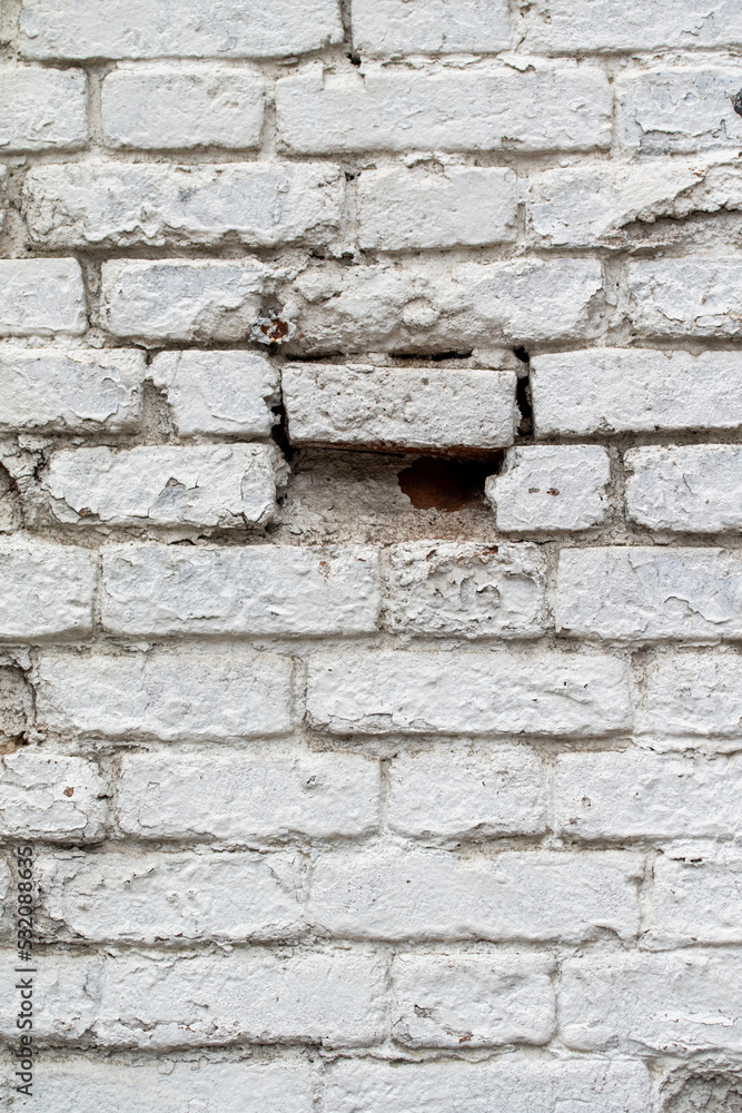 old brick wall painted with white paint old brick wall painted with white paint