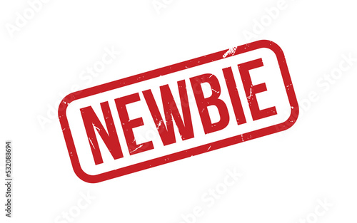 Newbie Rubber Stamp Seal Vector