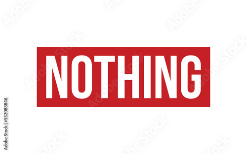 Nothing Rubber Stamp Seal Vector