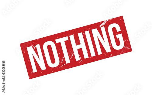 Nothing Rubber Stamp Seal Vector