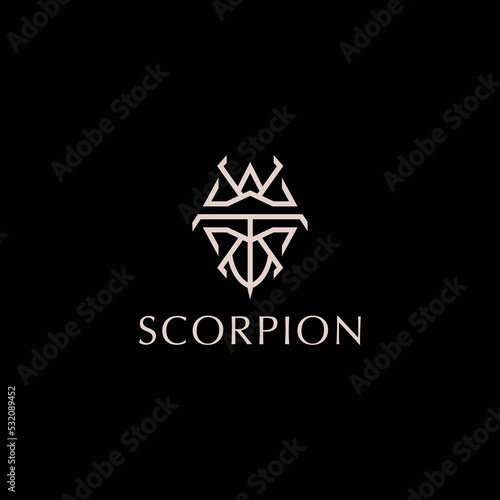 Scorpion logo icon vector image