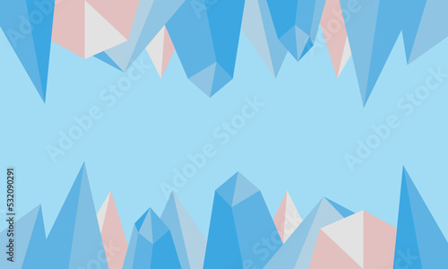 Abstract winter background with crystals