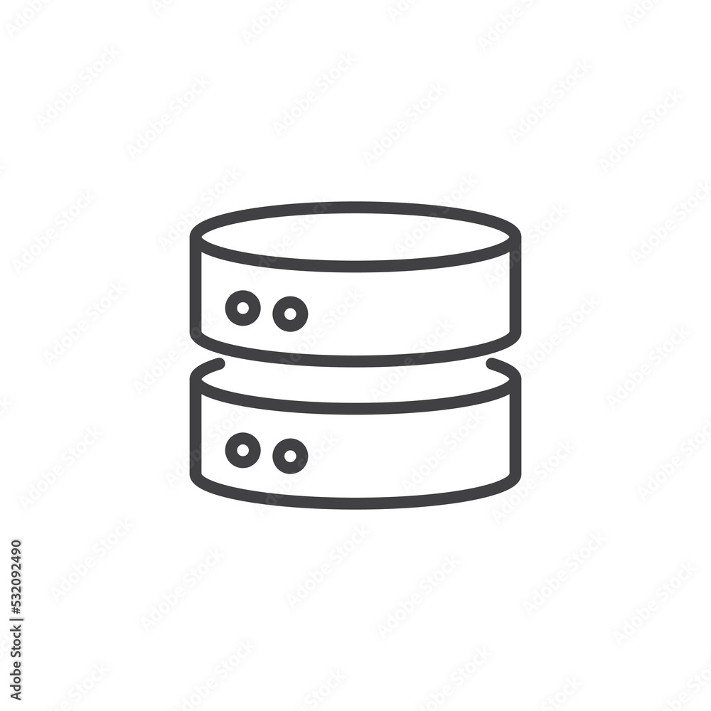 Database line icon Database line icon