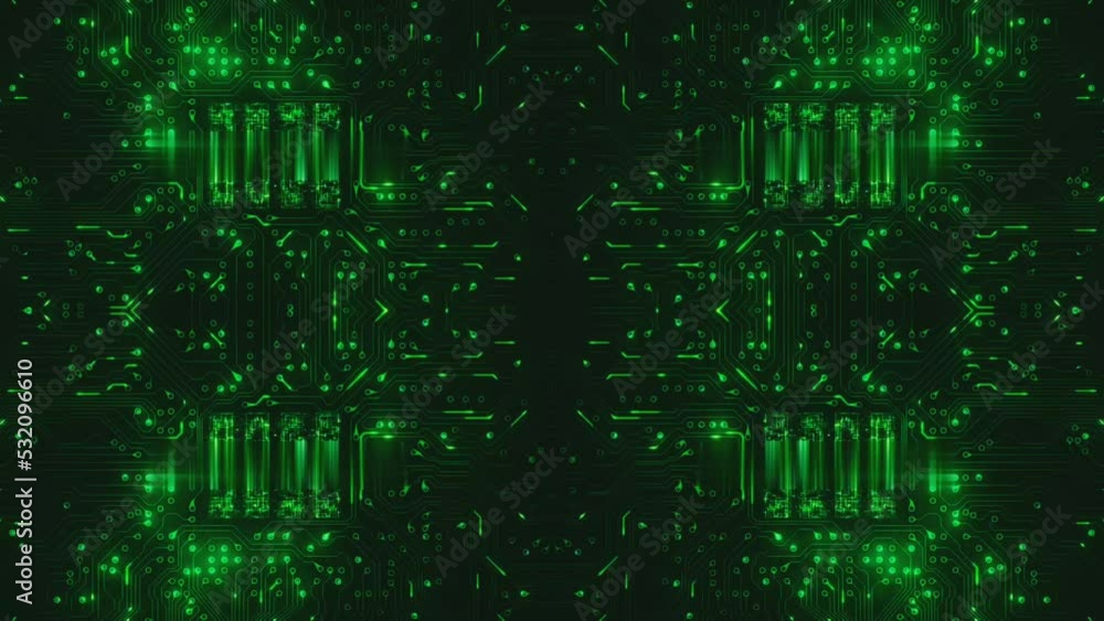 green binary code design illustration 4k