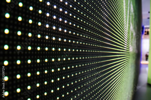 LED panel on a wall