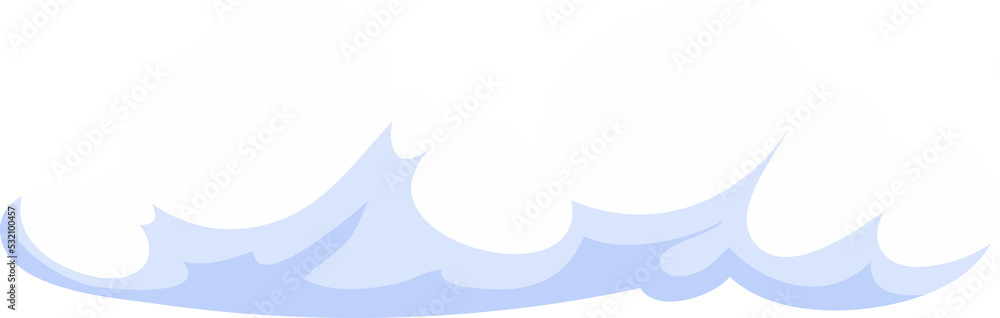Cartoon heaven fluffy clouds in blue sky backdrop Stock Illustration ...