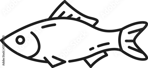 Photography Cat or kitten fish toy, pet care outline icon
