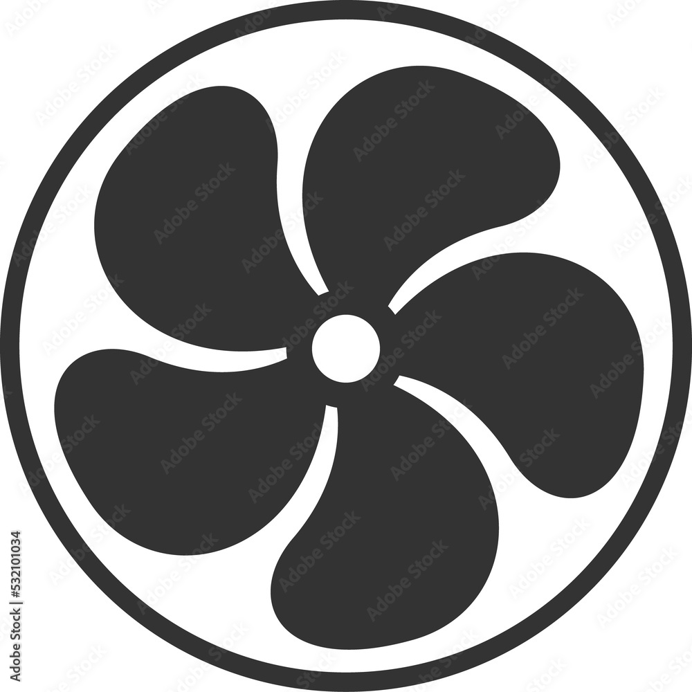 Ventilator blower, air propeller, rotating turbine Ventilator blower, air propeller, rotating turbine