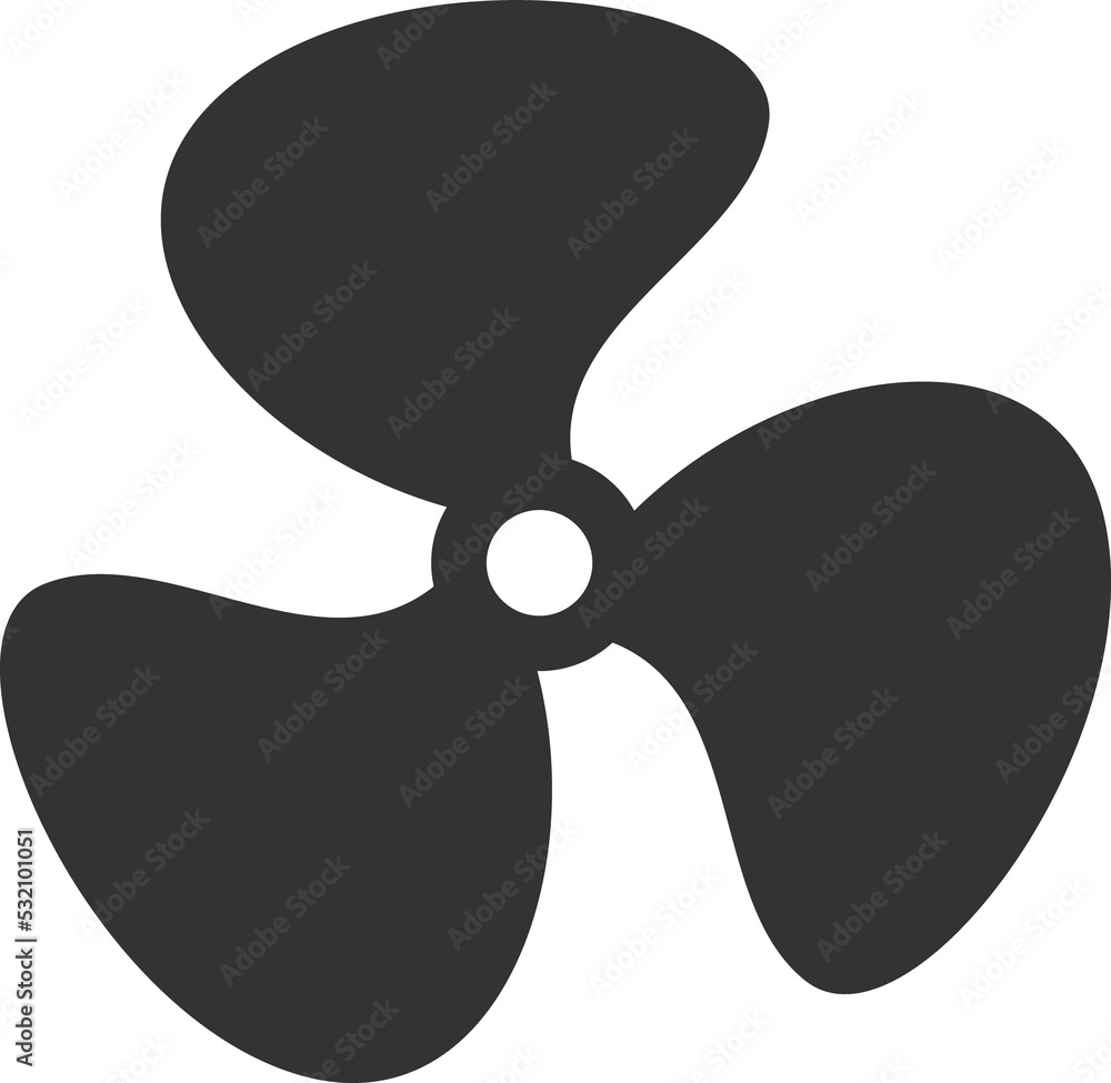 Fan blade, blower air cooler ventilator silhouette Fan blade, blower air cooler ventilator silhouette