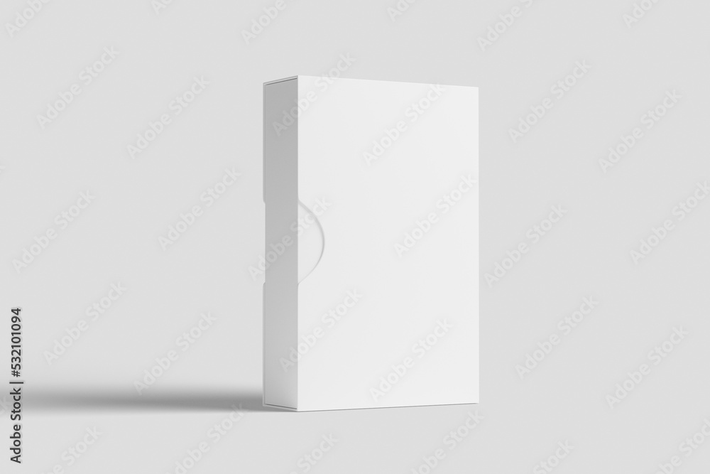 Software Box Wth Slip Case White Blank 3D Rendering Mockup Software Box Wth Slip Case White Blank 3D Rendering Mockup