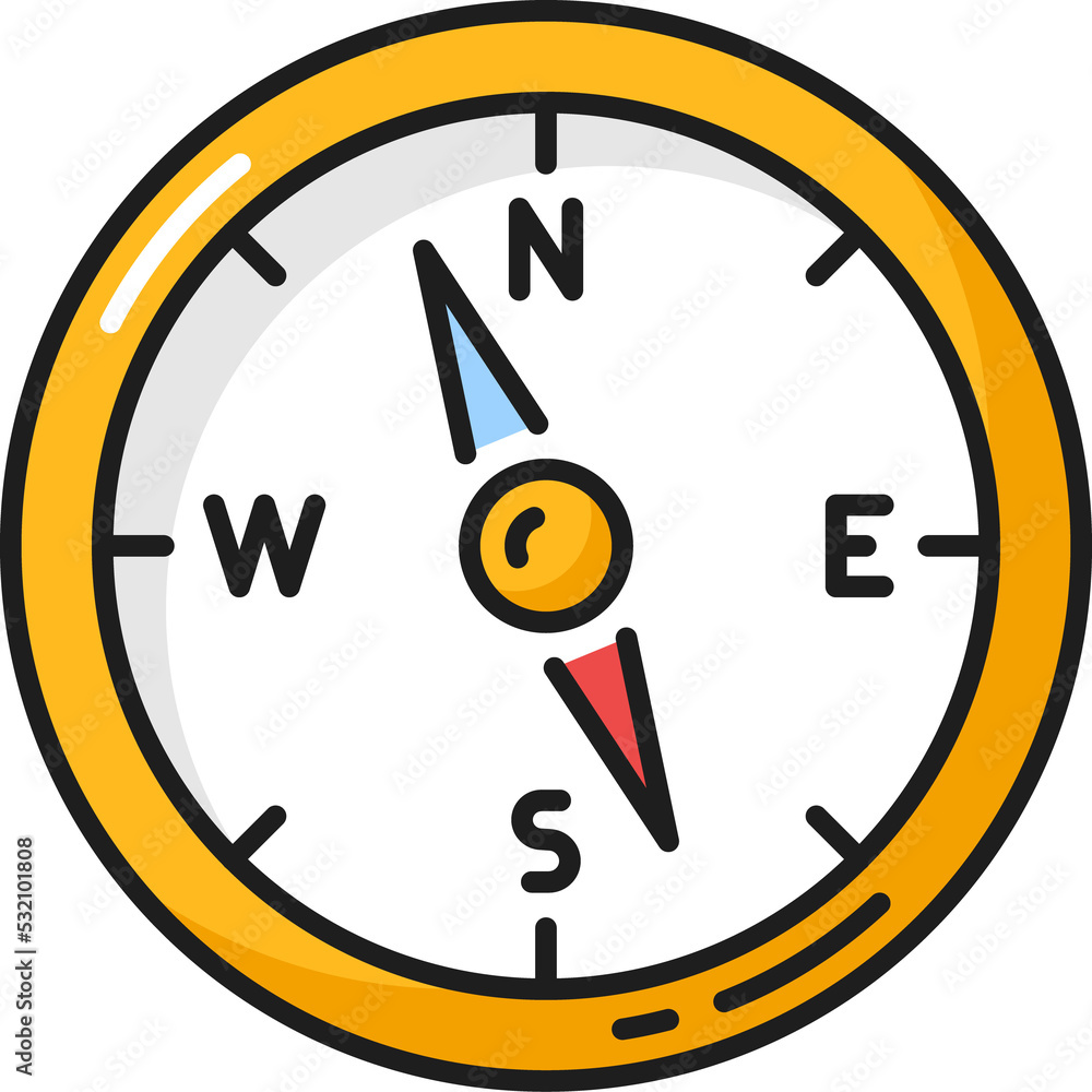 Compass nautical navigation device outline dial Compass nautical navigation device outline dial
