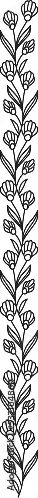 Flourish vertical line break or page separator Flourish vertical line break or page separator