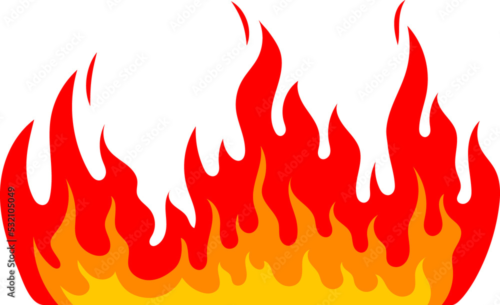 Campfire fire flame frame burning firewall border Campfire fire flame frame burning firewall border
