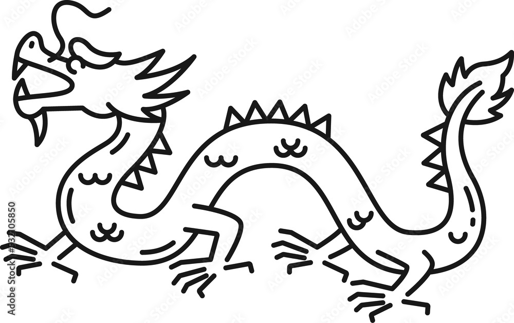 Chinese dragon tattoo Hong Kong traditional symbol Chinese dragon tattoo Hong Kong traditional symbol