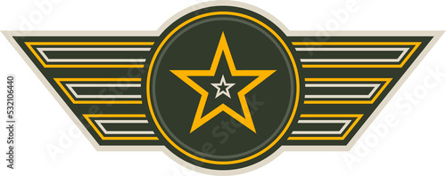 Airman, air forces military sergeant rank insignia photo