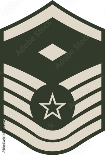 Sergeant major of the army rank insignia SMA sign