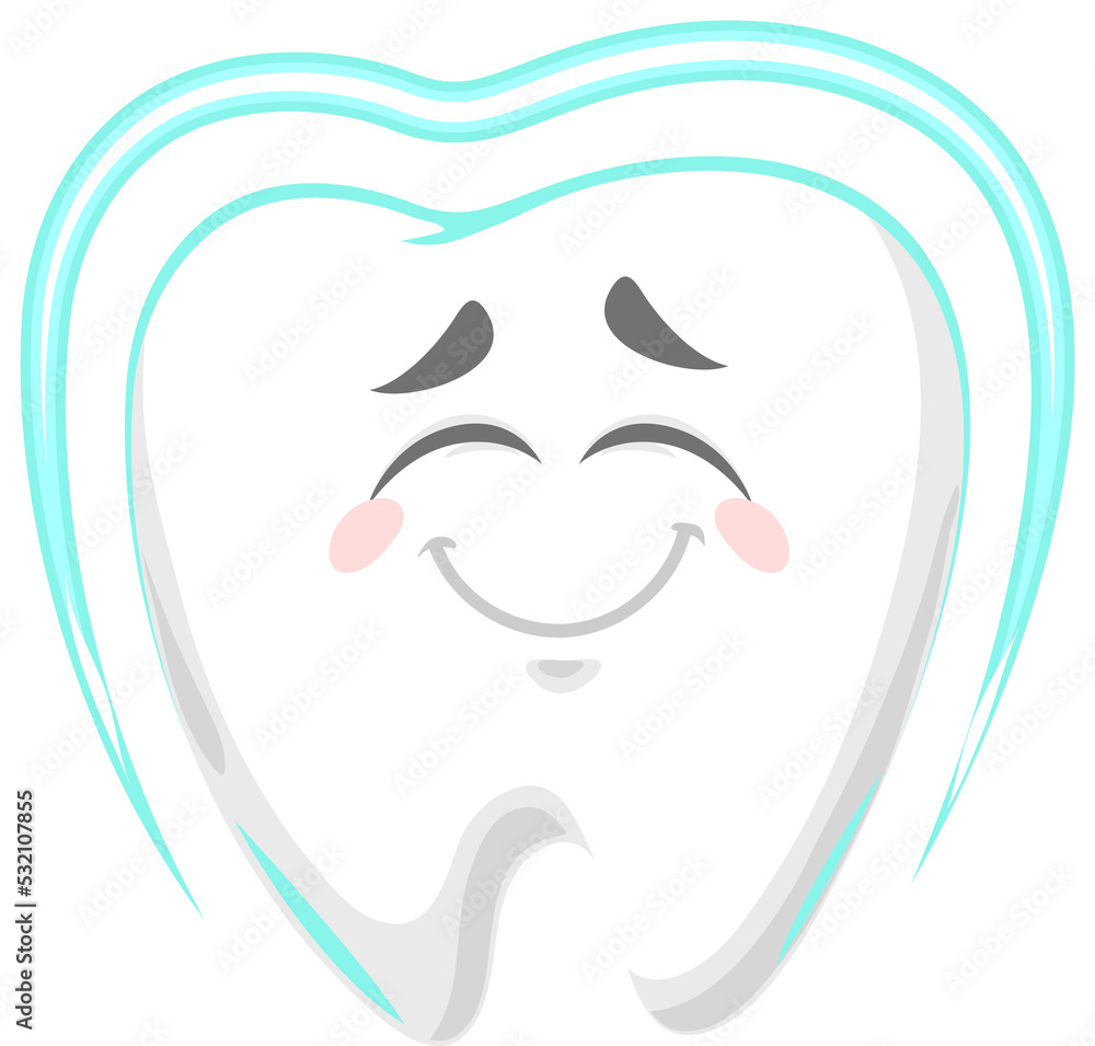 Healthy tooth emoticon isolated dentistry teeth Healthy tooth emoticon isolated dentistry teeth