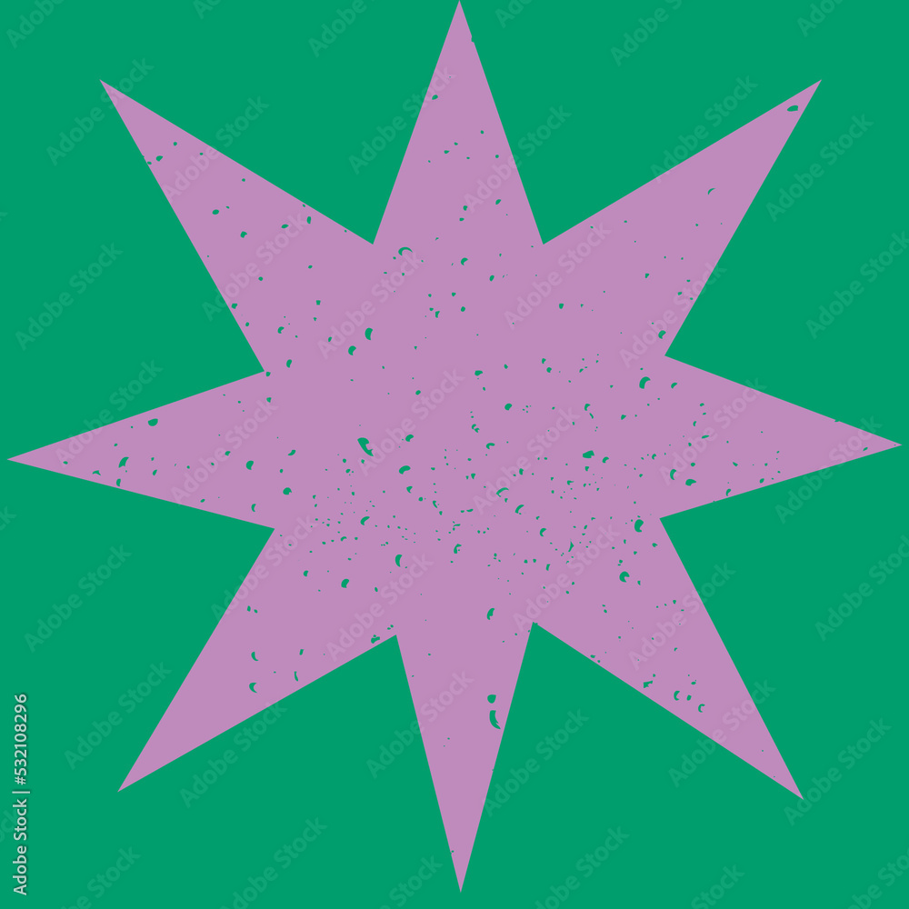 Obraz premium Retro spiky pattern with grunge texture