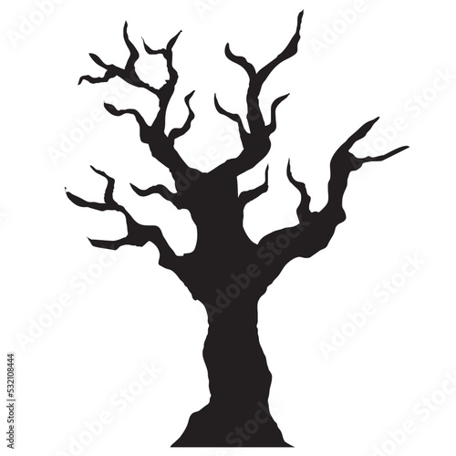 dry tree silhouette