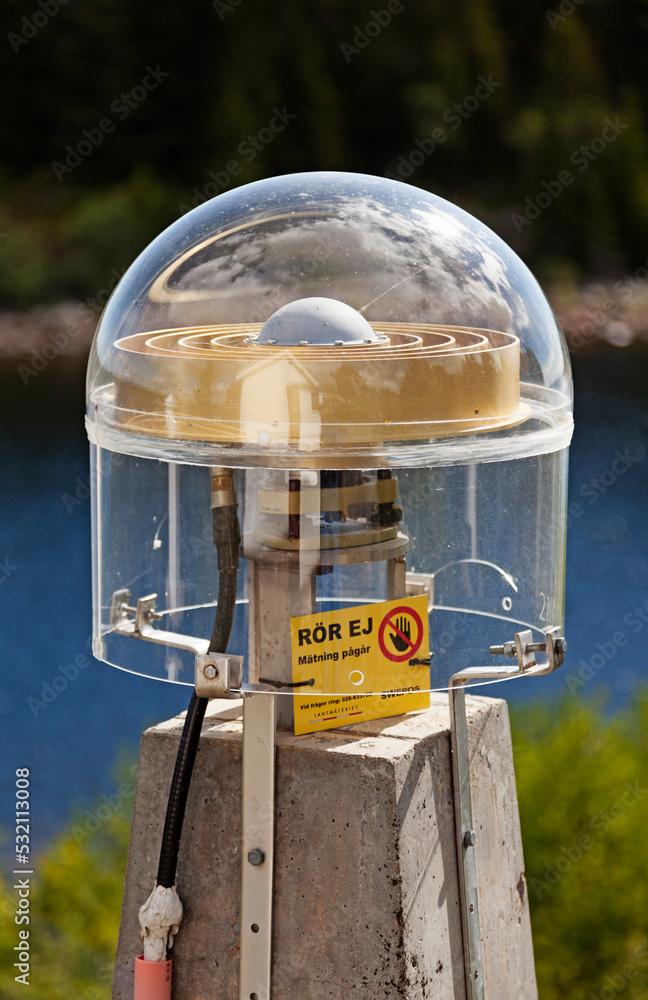 Ratan, Norrland Sweden July 29, 2022 measuring instrument for