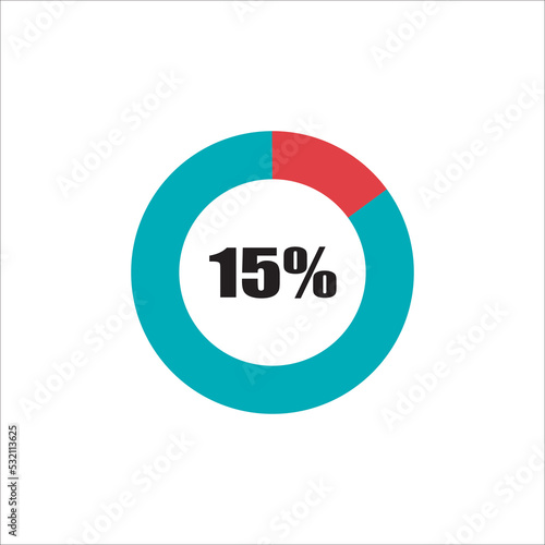 Wallpaper Mural circle percentage diagram showing percentage progress ready-to-use for web design, user interface (UI) or info graphic - indicator Torontodigital.ca