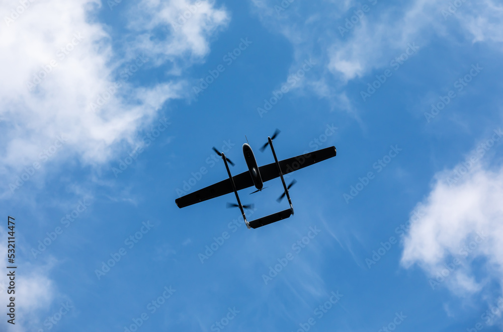 Fototapeta premium Unmanned aerial vehicle (dron) Poseidon for armed forces of Ukraine