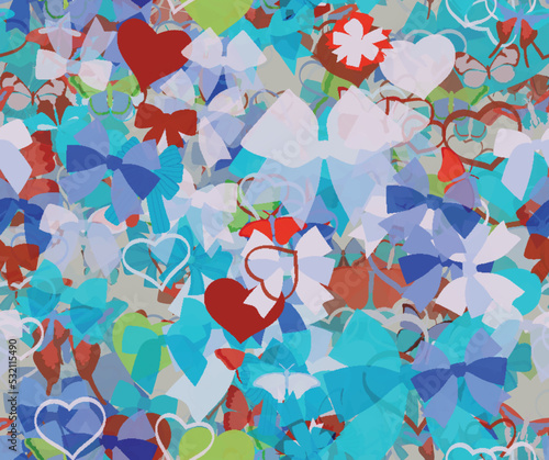 Background pattern abstract seamless design texture. Theme is about embellishment, nature, romance, tropical
