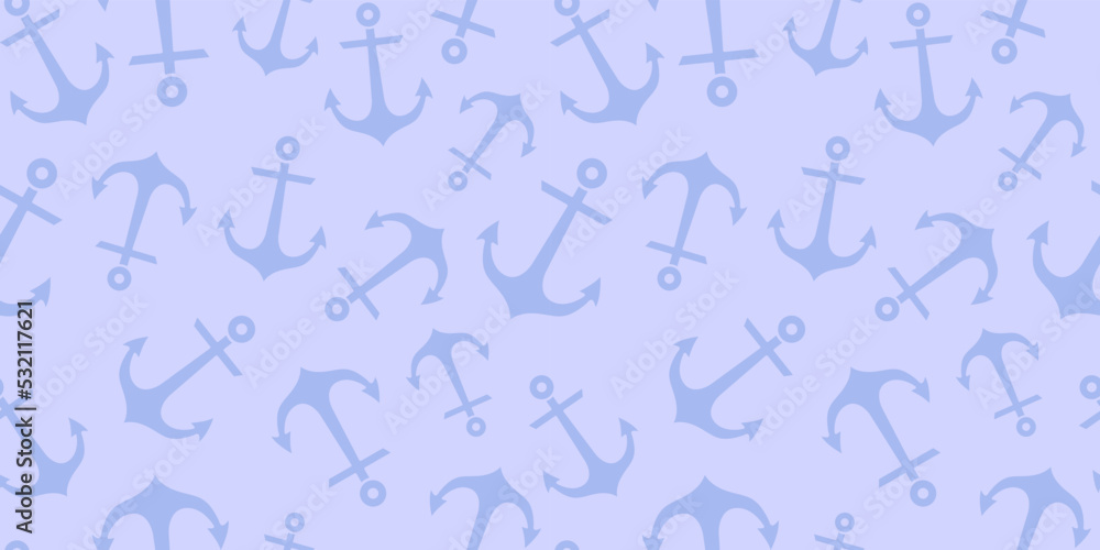 Light blue anchor background, repeat pattern Light blue anchor background, repeat pattern