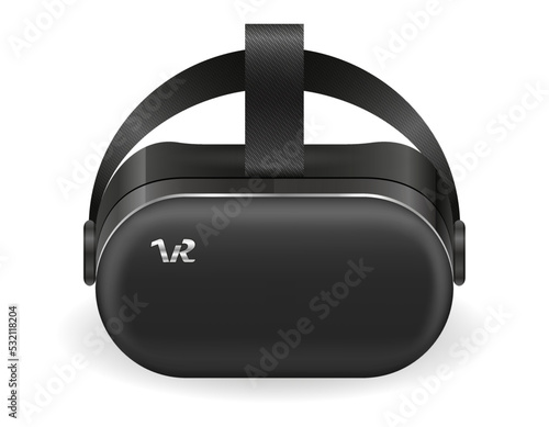 vr glasses helmet mask virtual reality vector illustration
