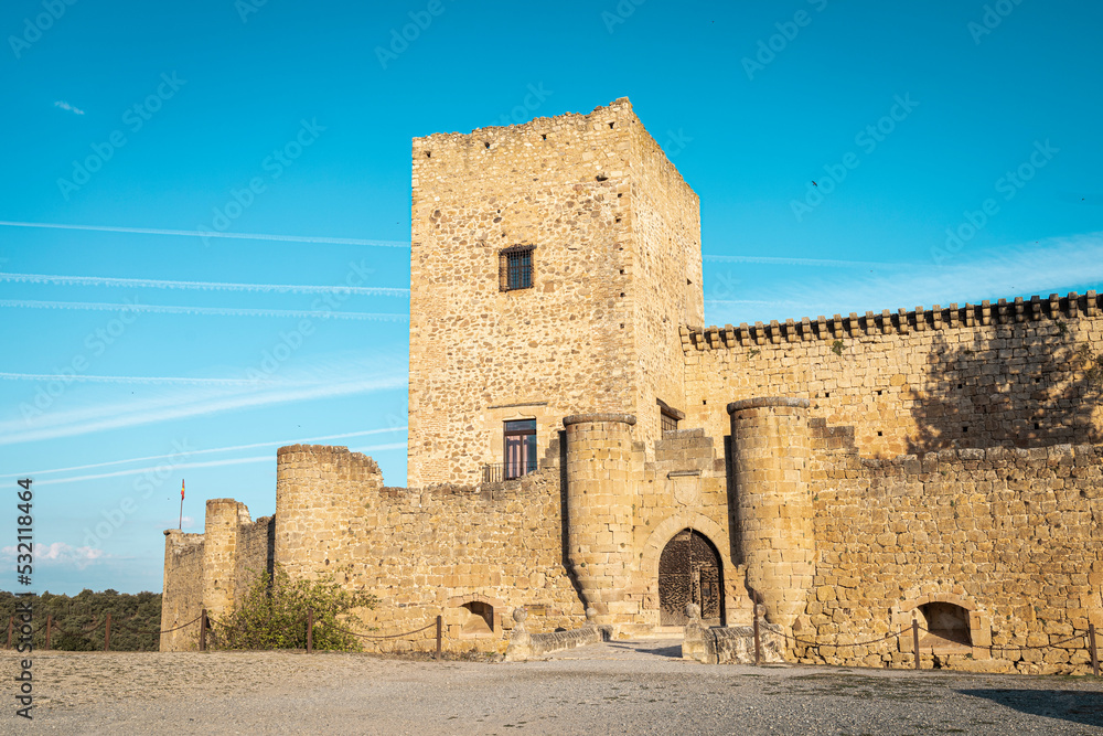 
Pedraza Castle in Segovia, Castilla y Leon, Spain. Castle of Roman and Arabic origin in a medieval village