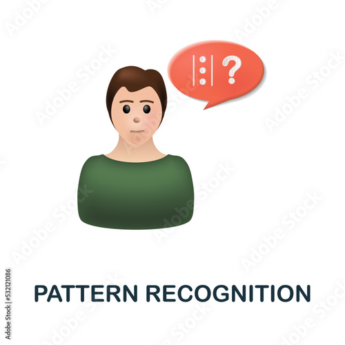 Pattern Recognition icon. 3d illustration from cognitive skills collection. Creative Pattern Recognition 3d icon for web design, templates, infographics and more