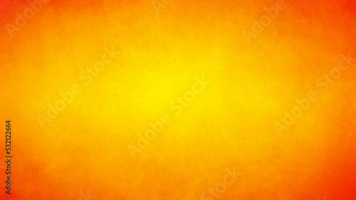 オレンジの水彩の筆の跡、背景素材