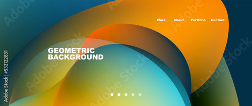 Liquid fluid shapes with flowin gradients abstract backgrounds. Vector illustration for wallpaper, banner, background, leaflet, catalog, cover, flyer