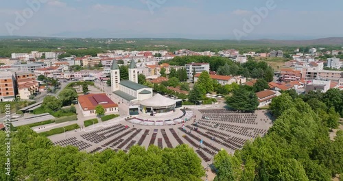 Aerial view of Medjugorje in Bosnia and Herzegovina photo