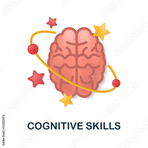 Cognitive Skills icon. 3d illustration from cognitive skills collection. Creative Cognitive Skills 3d icon for web design, templates, infographics and more