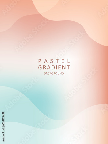 Abstract background design with pastel color gradients and wave shapes.