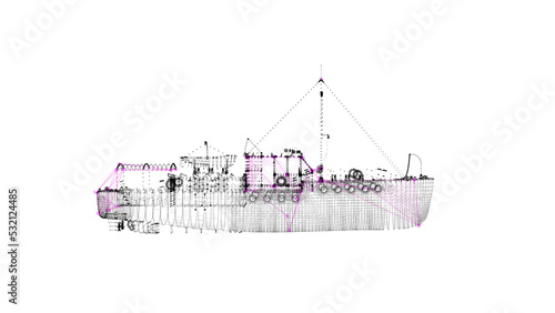 Ship UI Animation. HUD Ship Detection