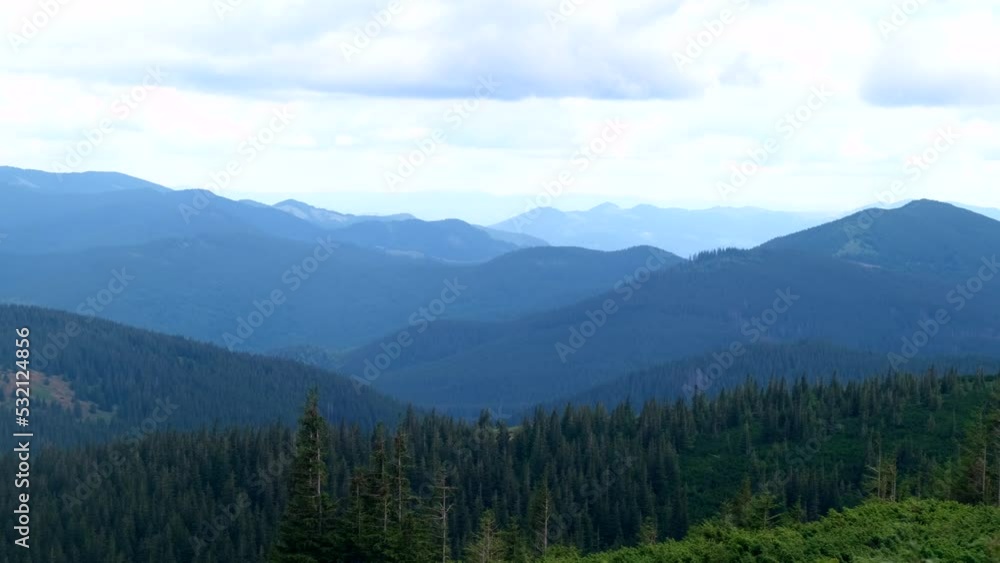 landscape view of carpathian mountains landscape view of carpathian mountains