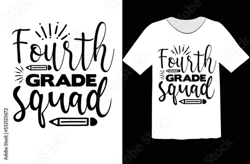 Fourth grade squad svg design