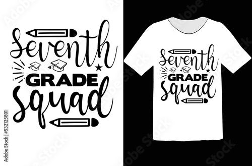 Seventh grade squad svg design