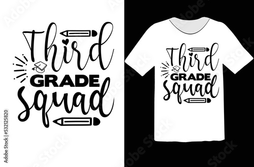 Third grade squad svg design